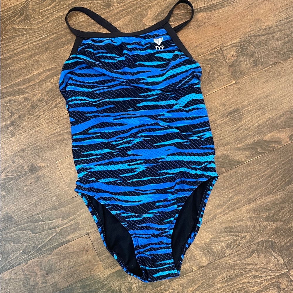 TYR One Piece Onesie Swimsuit Approx Size 34
